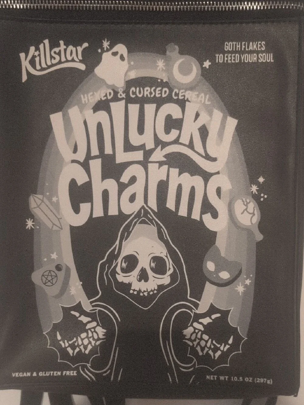 Killstar Black 'Unlucky Charms' Gothic Backpack